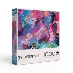 🧩 NEW Contemporary Art Abstract Flora 1000 Piece Jigsaw Puzzle